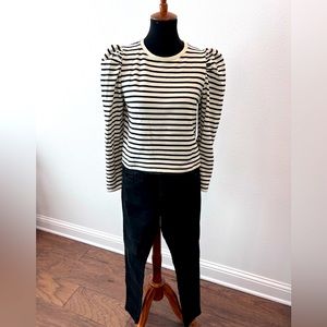 Zara Long Sleeve top with Pull & Bear Black jeans